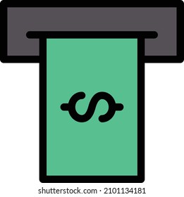 Withdraw Vector illustration on a transparent background.Premium quality symmbols.Stroke vector icon for concept and graphic design. 