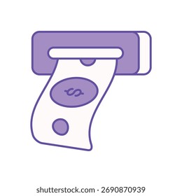 Icono de retirada Ilustración vectorial limpia y moderna