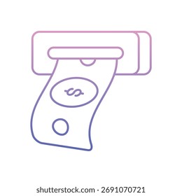 Icono de retirada Ilustración vectorial limpia y moderna