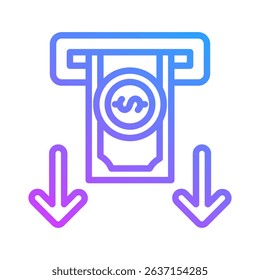 Withdrawal Icon Element For Design