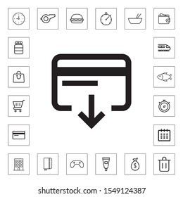 Withdrawal icon illustration isolated vector sign symbol