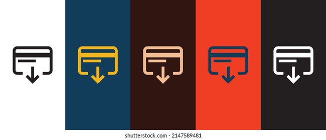 Withdrawal icon illustration isolated vector sign symbol