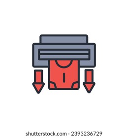 Entzugssymbol. vector.Editable stroke.linear style sign for use web design,logo.Symbol illustration.