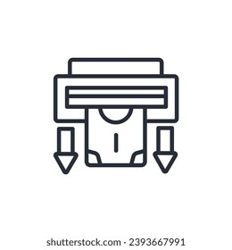 withdrawal icon. vector.Editable stroke.linear style sign for use web design,logo.Symbol illustration.