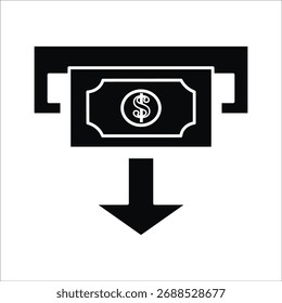 Iconos de la retirada. Vector sólido simple