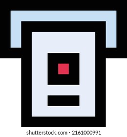 withdrawVector illustration on a transparent background.Premium quality symmbols.Stroke vector icons for concept and graphic design.