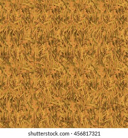 Withered grass camouflage seamless pattern.