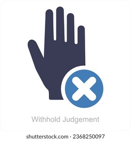 Retener el concepto de ícono de juicio y juicio