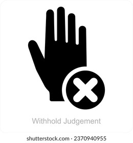 Retener el concepto de ícono de juicio y juicio