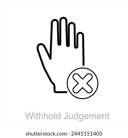 Retener el juicio y el concepto de icono de juicio
