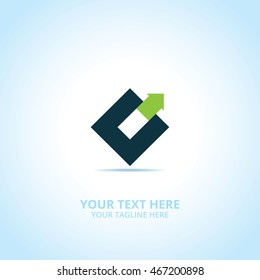 Without Borders abstract emblem, design concept, logo, logotype element for template.