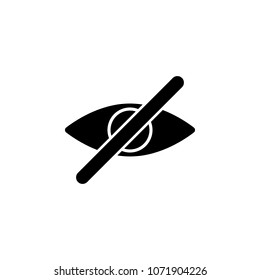 without eyes icon. Element of minimalistic icon for mobile concept and web apps. Signs and symbols collection icon for websites, web design, mobile app on white background