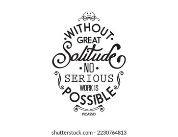 Without great solitude vector For Print, Without great solitude vector Clipart, Without great solitude vector Illustration