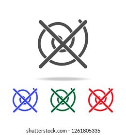without pressing the sign on the washing machine icon. Elements of washing in multi colored icons. Premium quality graphic design icon. Simple icon for websites, web design