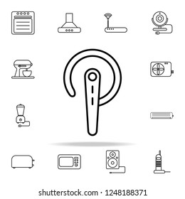 without wire earphone outline icon. Technology icons universal set for web and mobile