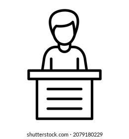 Witness icon vector image. Can also be used for web apps, mobile apps and print media.
