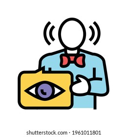 witness law dictionary color icon vector. witness law dictionary sign. isolated symbol illustration