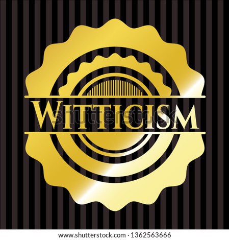 Witticism golden emblem