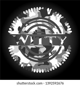 Witty on grey camouflage pattern