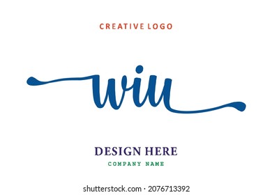 El logo de la WIU con letras es sencillo, fácil de entender y autorizado