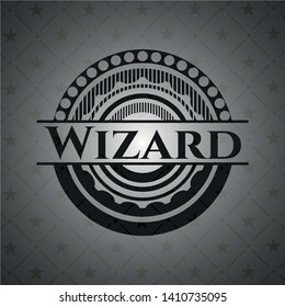 Wizard black emblem. Vintage. Vector Illustration. Detailed.