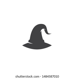 Wizard cap carachter logo vector template