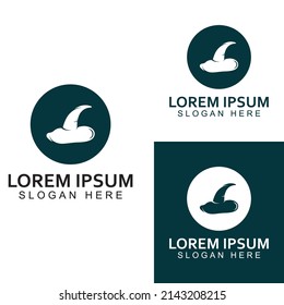 Wizard cap logo .By using vector design concept.