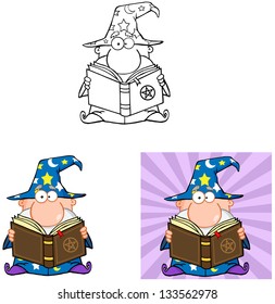Wizard Cartoon Characters. Vector Collection 5