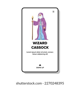 wizard cassock vector. magic book, dark fantasy, old mystery, mystic light, glow literature, spells wizard cassock web flat cartoon illustration