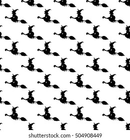 wizard doodle seamless pattern background