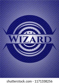 Wizard emblem with jean high quality background