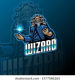 Wizard esport mascot logo design