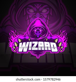 Wizard esport mascot logo design