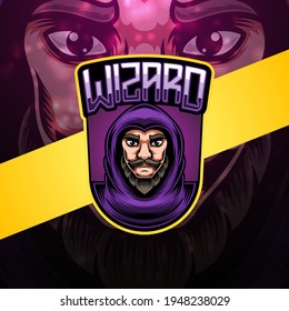 Wizard esport mascot logo design