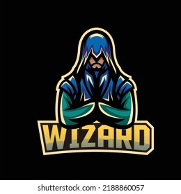 Wizard Esport mascot logo gaming team