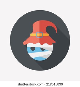 wizard flat icon with long shadow,eps10
