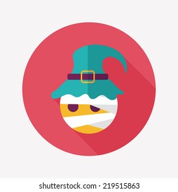 wizard flat icon with long shadow,eps10