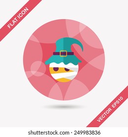 wizard flat icon with long shadow,eps10
