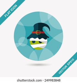 wizard flat icon with long shadow,eps10