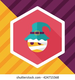 wizard flat icon with long shadow,eps10