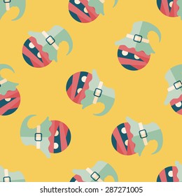 wizard flat icon,eps10 seamless pattern background