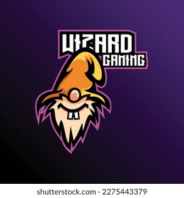 wizard gaming logo esport design mascot