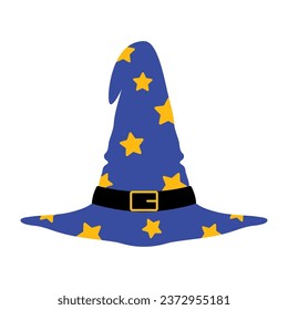 Wizard Hat Flat Design Illustration