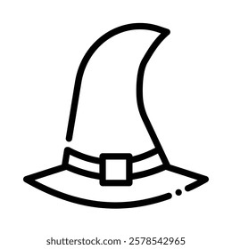 Wizard hat Icon in Line Style