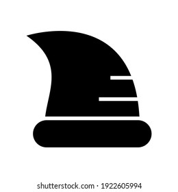 wizard hat icon or logo isolated sign symbol vector illustration - high quality black style vector icons
