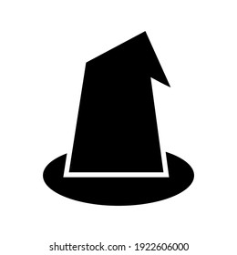 wizard hat icon or logo isolated sign symbol vector illustration - high quality black style vector icons
