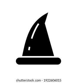 wizard hat icon or logo isolated sign symbol vector illustration - high quality black style vector icons
