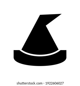 wizard hat icon or logo isolated sign symbol vector illustration - high quality black style vector icons
