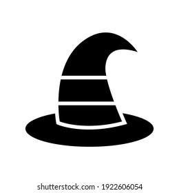 wizard hat icon or logo isolated sign symbol vector illustration - high quality black style vector icons
