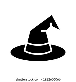 wizard hat icon or logo isolated sign symbol vector illustration - high quality black style vector icons
